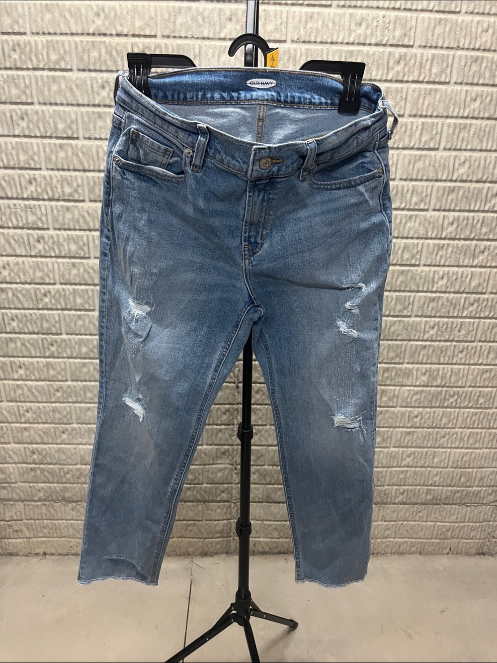 Old Navy Light Blue Ripped Boyfriend Jeans